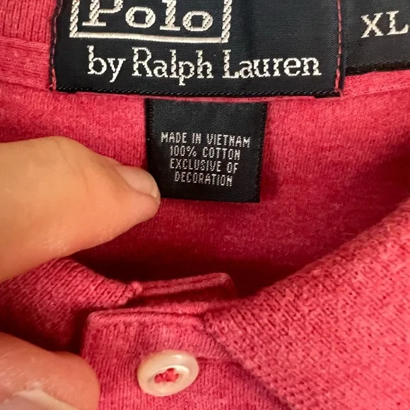 Men’s XL Polo Ralph Lauren pink/mauve SS shirt in excellent used conditi… - Picture 3 of 13
